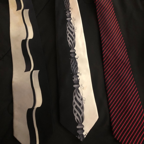 Set of 3 - Men’s  Extra Long Silk Ties - Picture 2 of 11